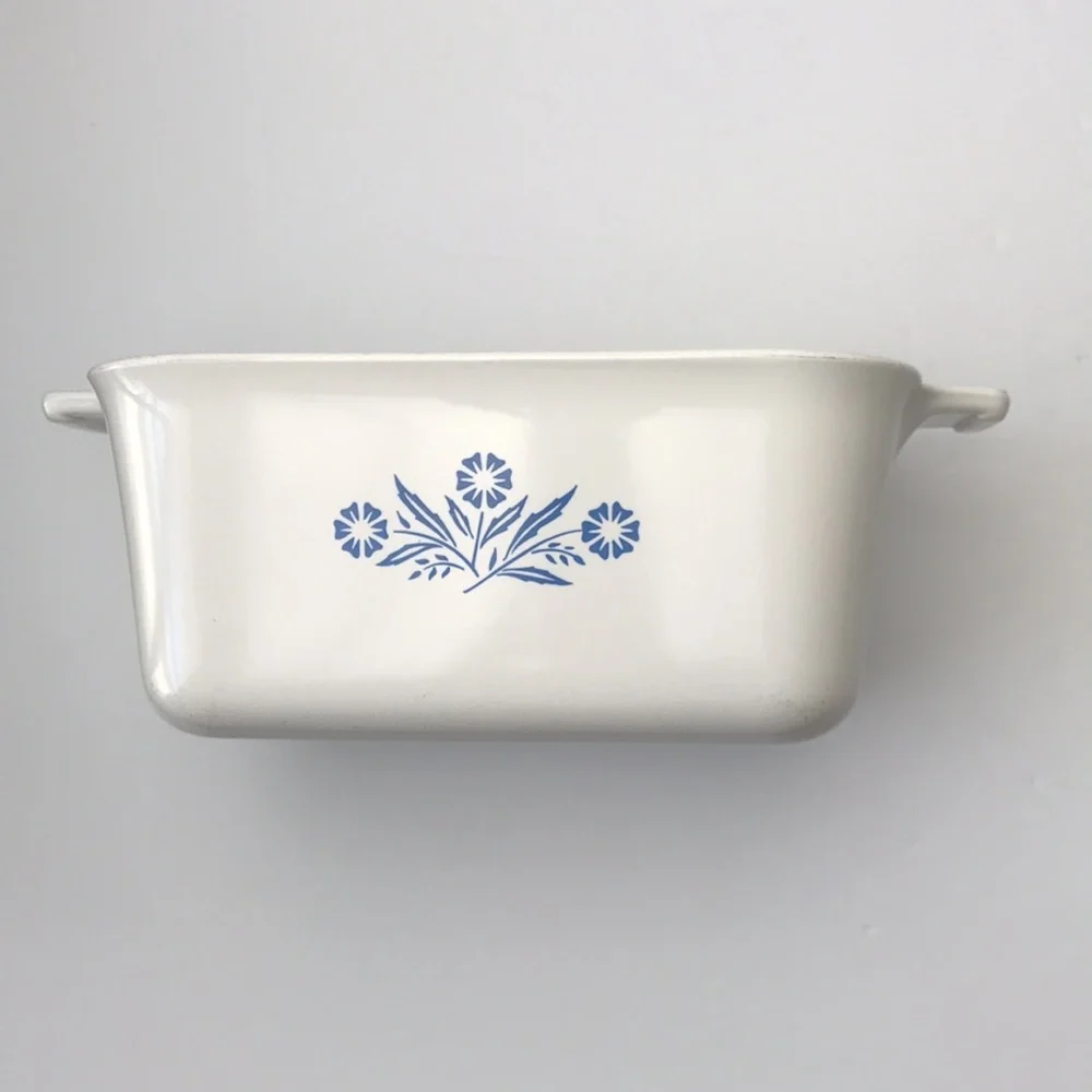 Vintage Corning Ware Blue Cornflower P-4-B Loaf Pan - 1 1/2 Quart